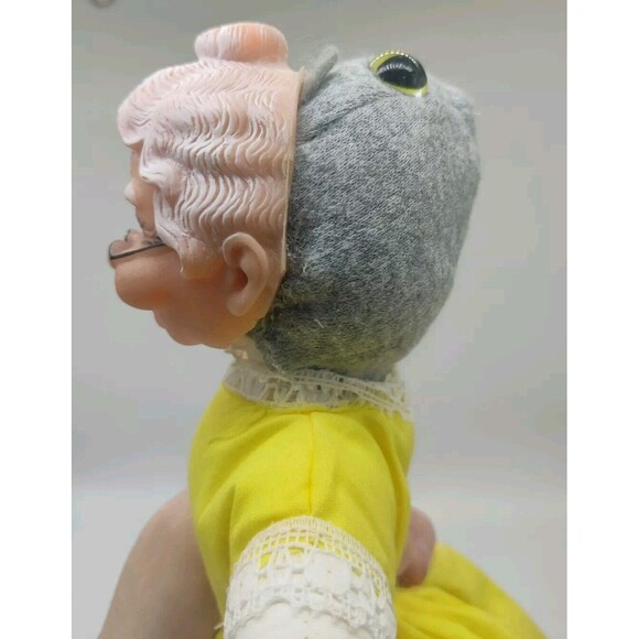 Vintage 3 in 1 Cloth Doll Red Riding Hood Grandma Wolf Topsy Turvy Story Telling - Picture 10 of 16